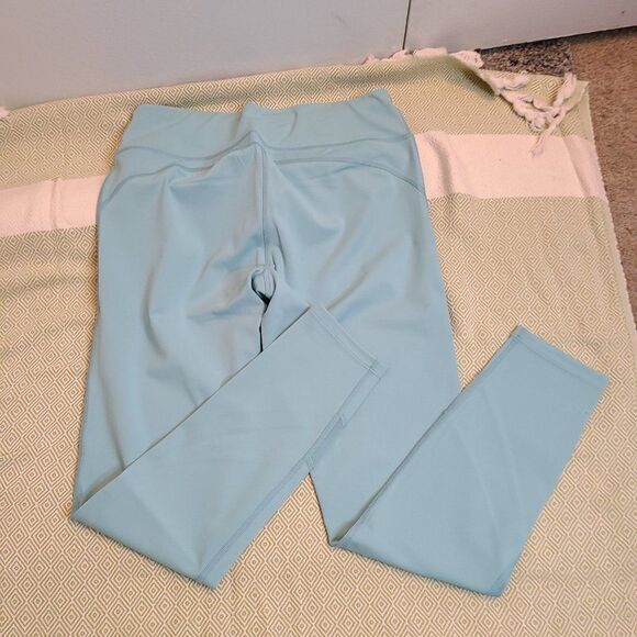 NWT Halina Athletics Sports Leggings Turquoise Medium - Picture 3 of 3